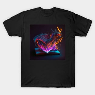 Reading is Magic - Dragon Fantasy T-Shirt